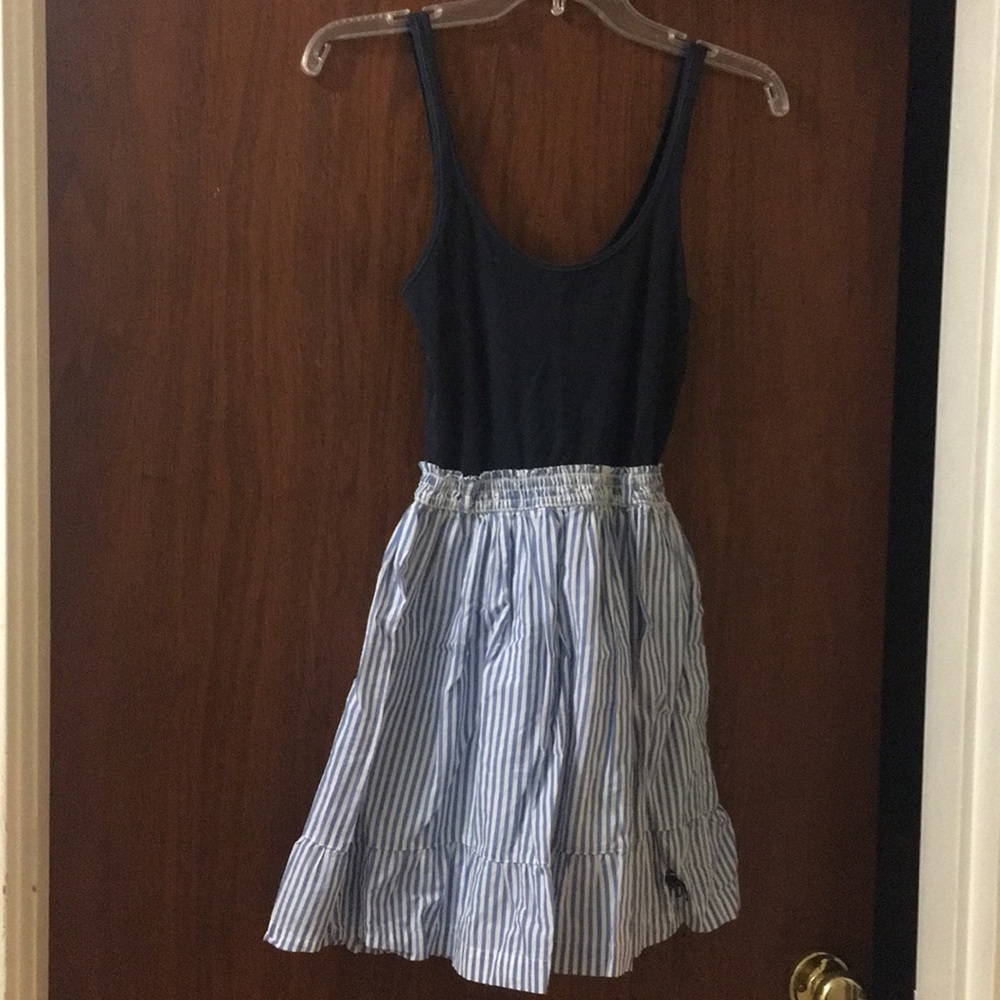 Abercrombie blue and white dress